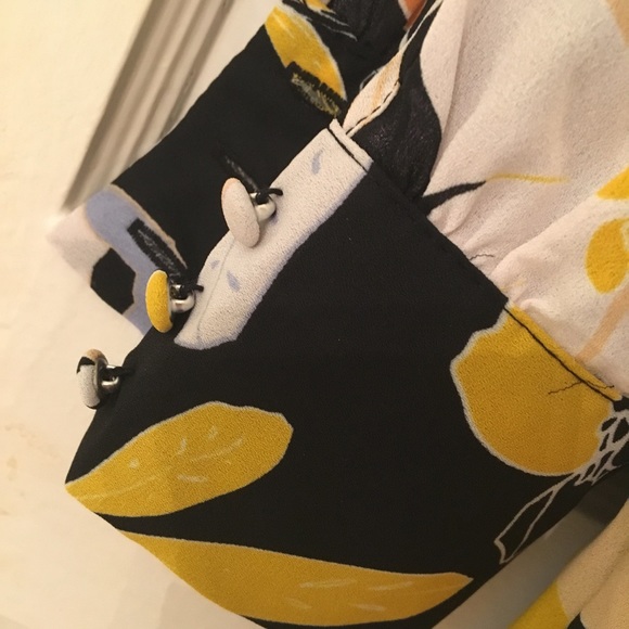 Who What Wear | Floral Tie Neck Mini Dress - Picture 8 of 8